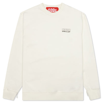 Glow In The Dark Crewneck - Natural/White