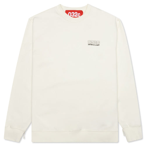 Glow In The Dark Crewneck - Natural/White