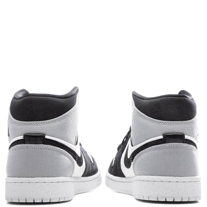 Women's Air Jordan 1 Mid SE - Sail/Black/Light Steel Grey