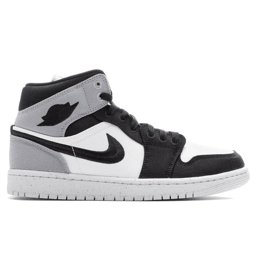 Women's Air Jordan 1 Mid SE - Sail/Black/Light Steel Grey