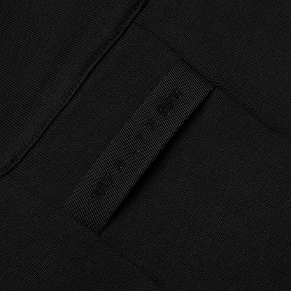 Double Zip Hoodie - Black