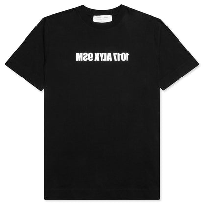 Mirrored Logo S/S Tee - Black