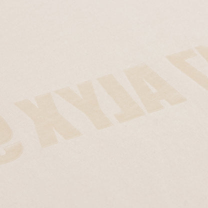Studded Mirrored Logo Tee - Light Tan