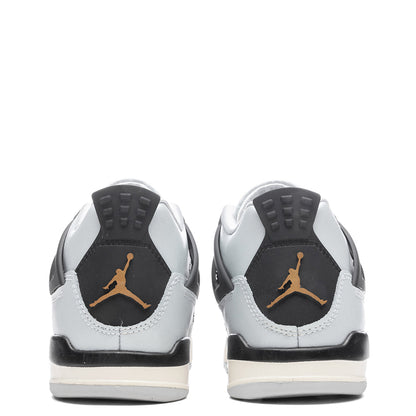 Air Jordan 4 Retro (PS) - Pure Platinum/Metallic Gold/Black/Sail