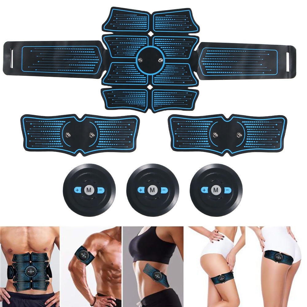 USB Rechargeable Muscle Toner Set for Abdomen & Arms