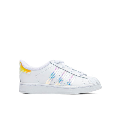 Toddler Superstar - Cloud White/Iridescent Stripe