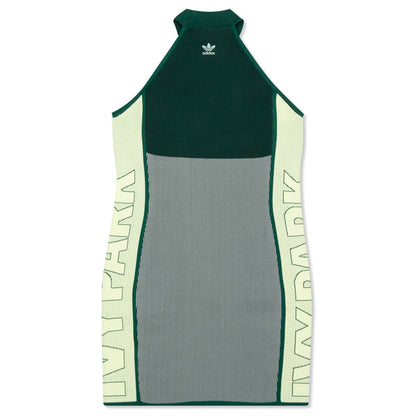 Adidas Originals x Ivy Park Knitted Logo Dress - Dark Green/Green Tint