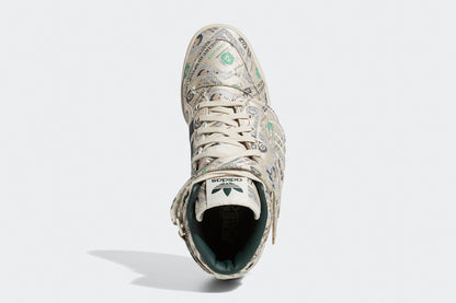 Adidas Originals x Jeremy Scott Forum Wings Hi Money - Bliss/Green Night