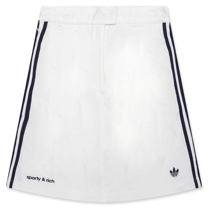 Women's Adidas x Sporty & Rich Skort - Core White/Night Navy