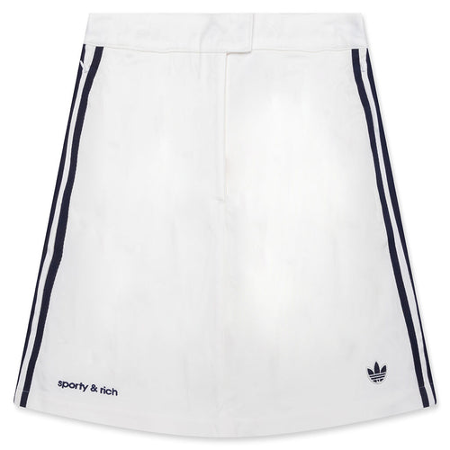 Women's Adidas x Sporty & Rich Skort - Core White/Night Navy