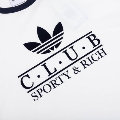 Women's Adidas x Sporty & Rich T-Shirt - Core White/Night Navy