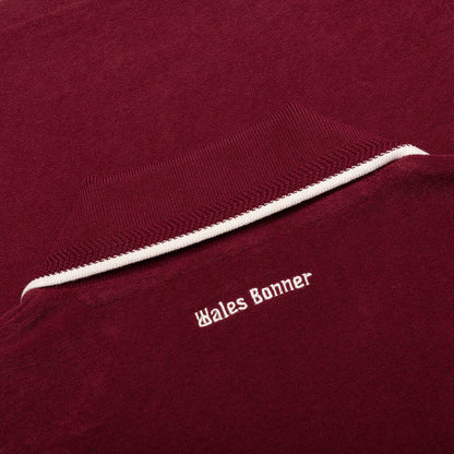 Adidas x Wales Bonner Terry Polo - Collegiate Burgundy