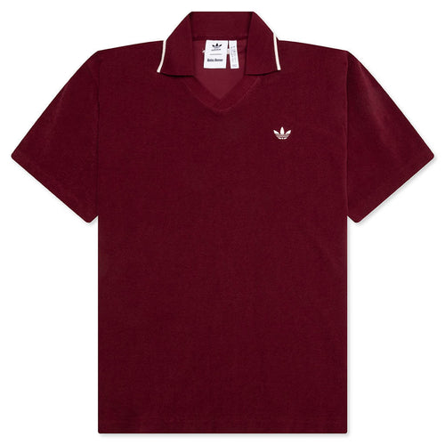 Adidas x Wales Bonner Terry Polo - Collegiate Burgundy