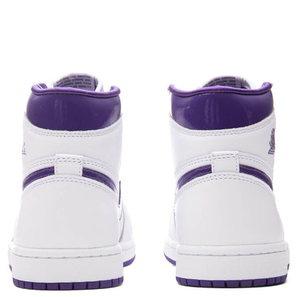 Women's Air Jordan 1 Retro Hi - White/Court Purple