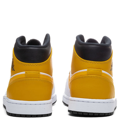 Air Jordan 1 Mid - White/University Gold