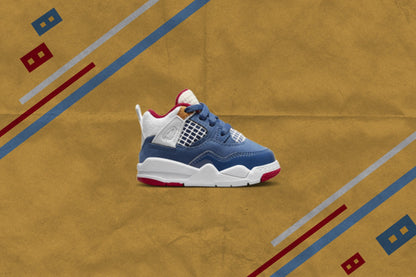 Air Jordan 4 Retro (TD) Messy Room - French Blue/White