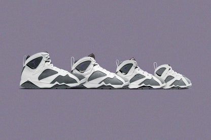 Air Jordan 7 Retro (PS) "Flint" - White/Varsity Purple