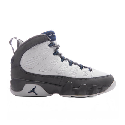 Air Jordan 9 Retro 'Flint Grey' (GS) - White/French Blue/Flint Grey