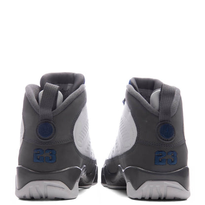 Air Jordan 9 Retro 'Flint Grey' (GS) - White/French Blue/Flint Grey