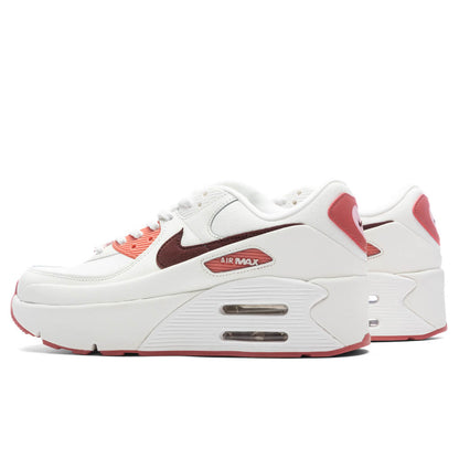 Women's Air Max 90 LV8 SE 'Valentines Day' - Sail/Dark Team Red/Soft Pink