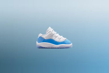 Air Jordan 11 Retro Low 'University Blue' (TD) - White/University Blue/Black