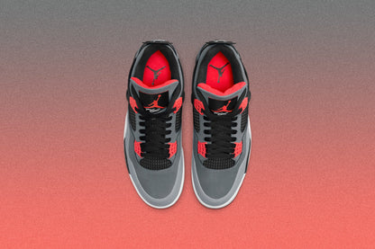 Air Jordan 4 Retro 'Infrared' - Dark Grey/Infrared 23/Black Cement Grey