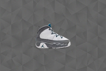 Air Jordan 9 Retro 'Flint Grey' (TD) - White/French Blue/Flint Grey
