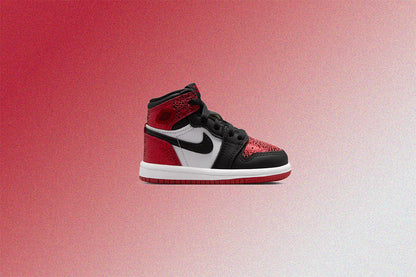 Air Jordan 1 Retro High OG 'Ruby' (TD) - Varsity Red/Black/White