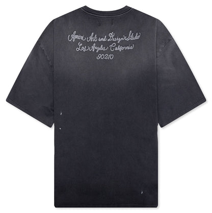 Amiri Design Studio Oversized Tee - Black