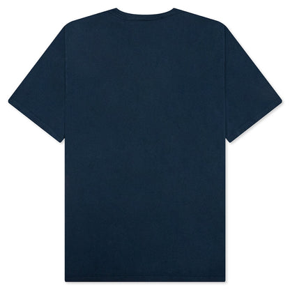 Arched Pigmented Dyed Tee - Navy