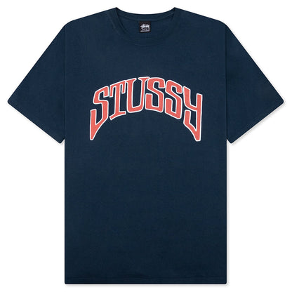 Arched Pigmented Dyed Tee - Navy