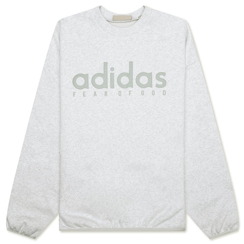 Fear of God Athletics x Adidas Cotton Fleece Crewneck - Light Heather Grey