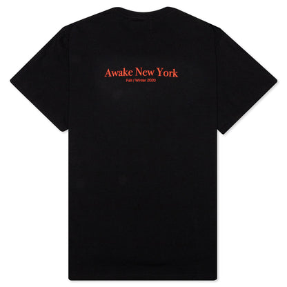 Awake Classic Outline Logo S/S Tee - Black