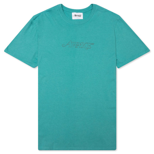 Awake Classic Outline Logo S/S Tee - Teal