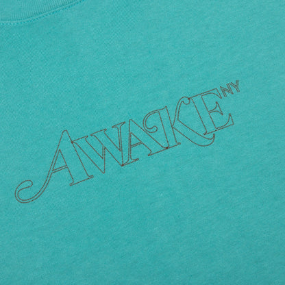 Awake Classic Outline Logo S/S Tee - Teal