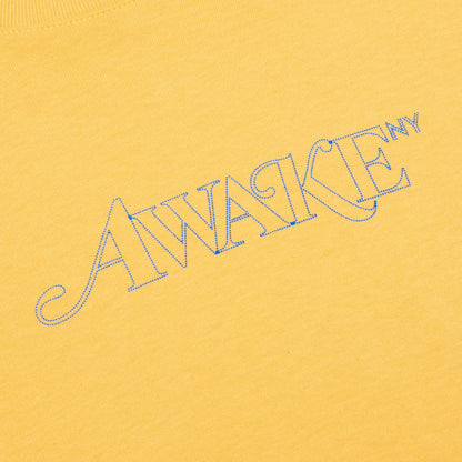 Awake Classic Outline Logo S/S Tee - Mustard