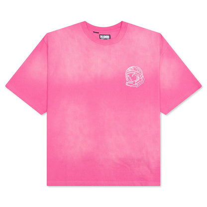 BB Faded Helmet S/S Crop Fit Knit - Carmine Rose
