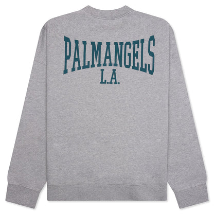 Back College Crew - Melange Grey/Petrol