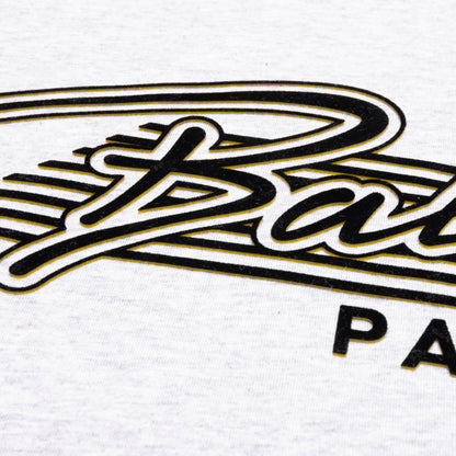 Flocked Logo T-Shirt - Mottled Grey