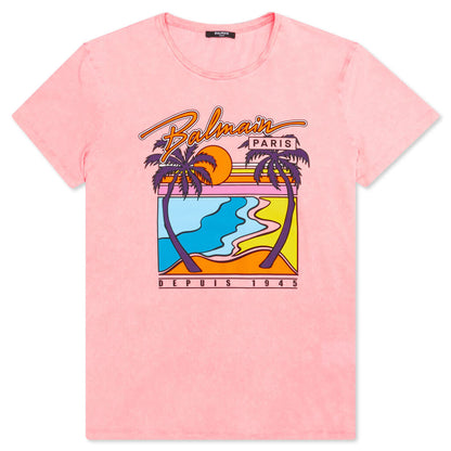 Paris Printed T-Shirt - Pink