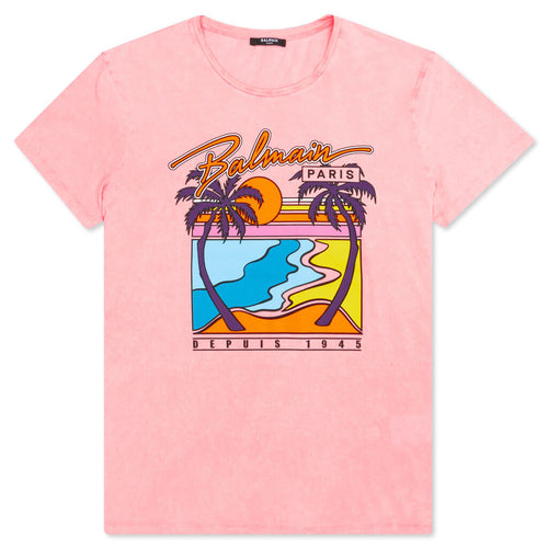 Paris Printed T-Shirt - Pink