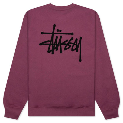 Basic Stussy Crew - Berry