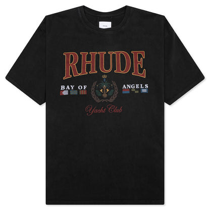 Bay Of Angels Yacht Tee - Vintage Black