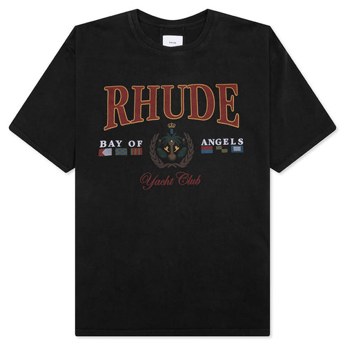 Bay Of Angels Yacht Tee - Vintage Black