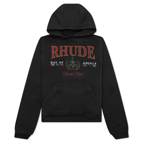 Bay of Angels Yacht Hoodie - Vintage Black