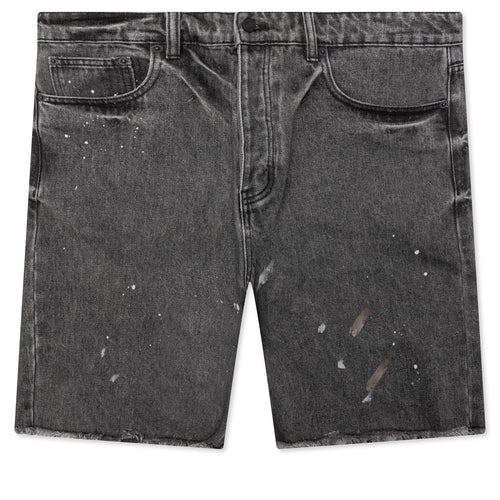 Berry Wide Denim Short - Vintage Black