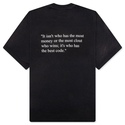 Best Code Tee - Washed Black