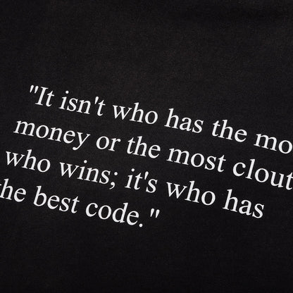 Best Code Tee - Washed Black