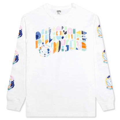 BB Abstract Arch L/S Knit - White