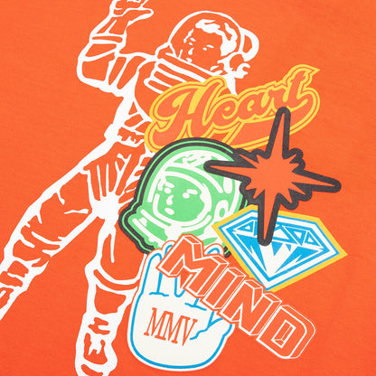 BB Kids MVP Astronaut S/S Tee - Red Orange
